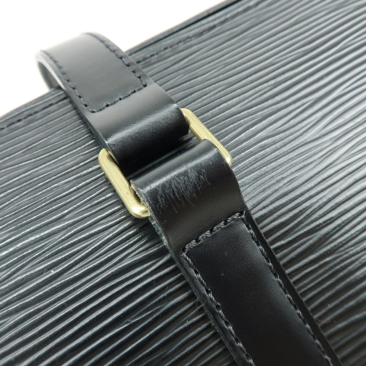 Louis Vuitton Soufflot Epi Leather, Black, Leather, Tote Bag