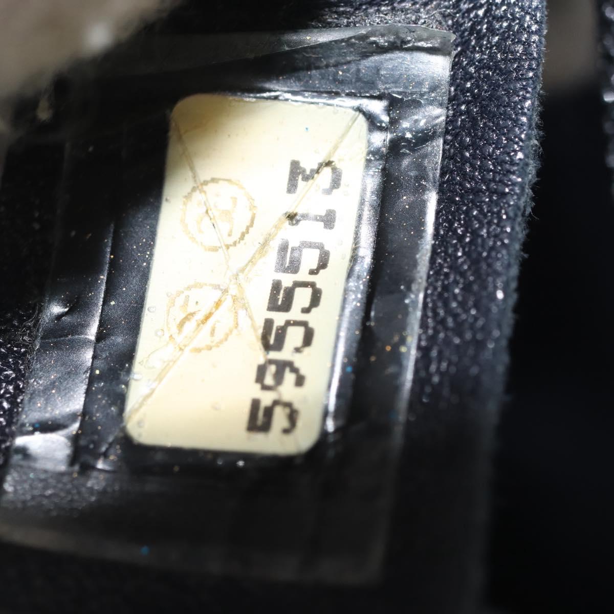 Chanel Hidden Sequins Shoulder Bag Sequins, BLUE, CANVAS, Handbag