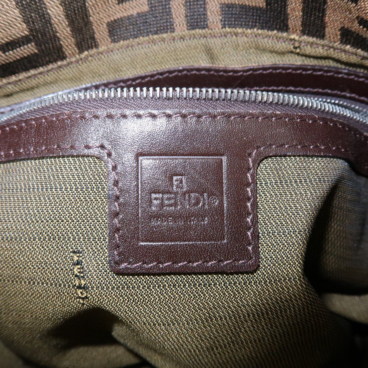 Fendi Fendi mamma baguette Monogram Canvas, Brown, Canvas, Handbag