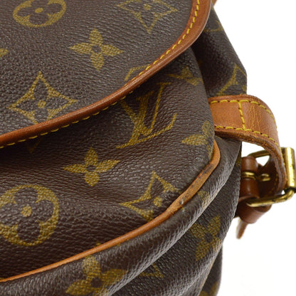 Louis Vuitton Saumur Monogram Canvas, Brown, Canvas, Shoulder Bag