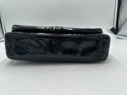Chanel BLACK PATENT LEATHER HANDBAG diana, Black, Patent Leather, Shoulder Bag