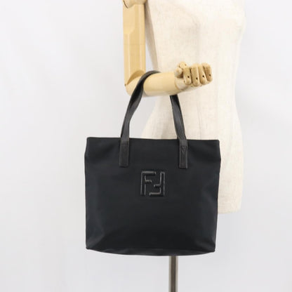 Fendi Vintage FF Nylon, Black, Nylon, Tote Bag