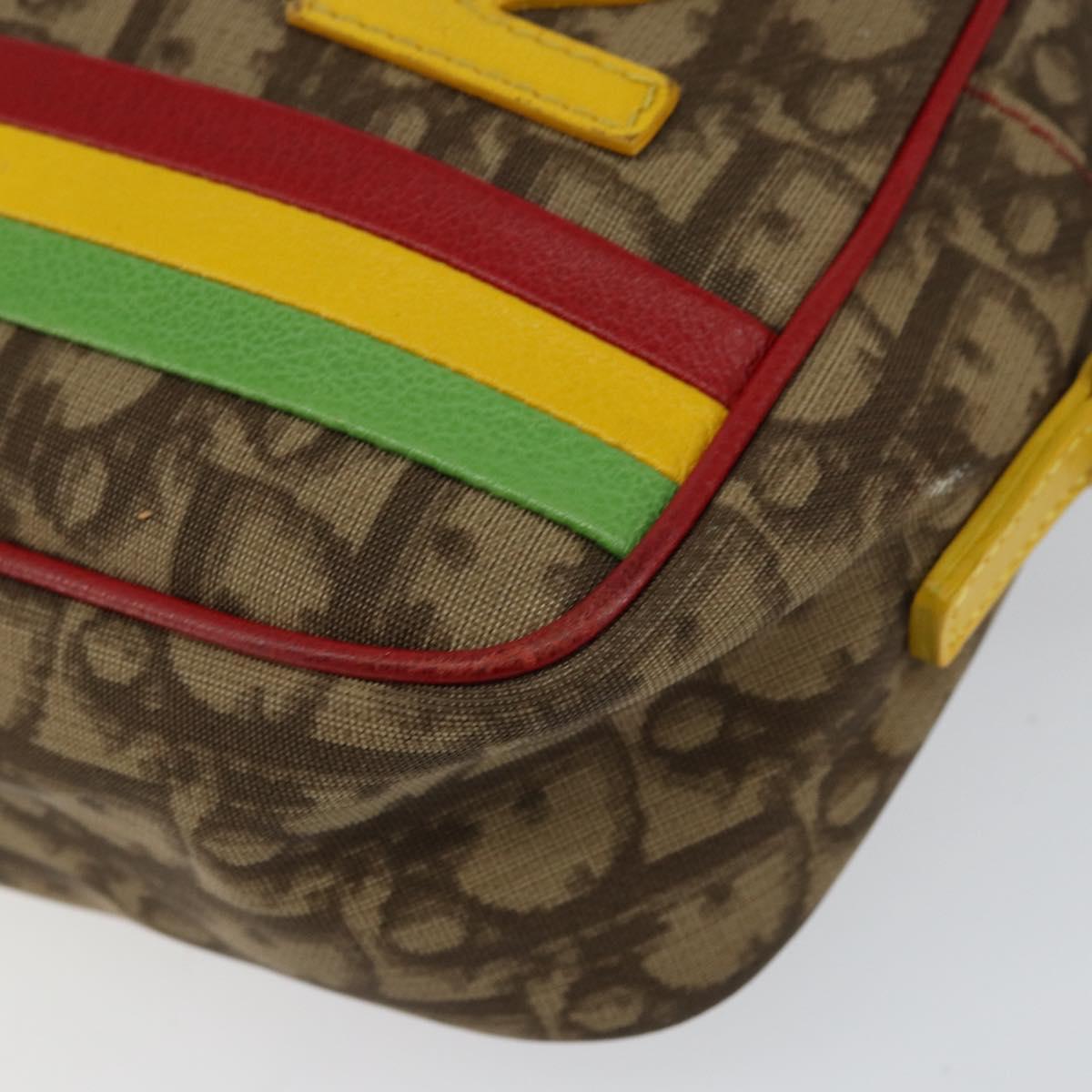 Christian Dior Vintage Rasta Crossbody Bag Diorissimo Canvas, BEIGE, CANVAS, Shoulder bag
