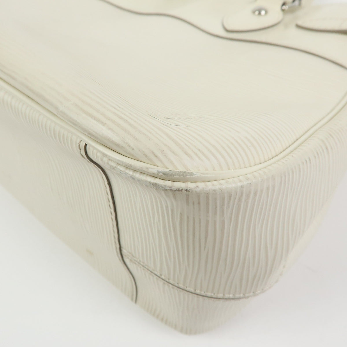 Louis Vuitton Passy Epi Leather, White, Leather, Tote Bag
