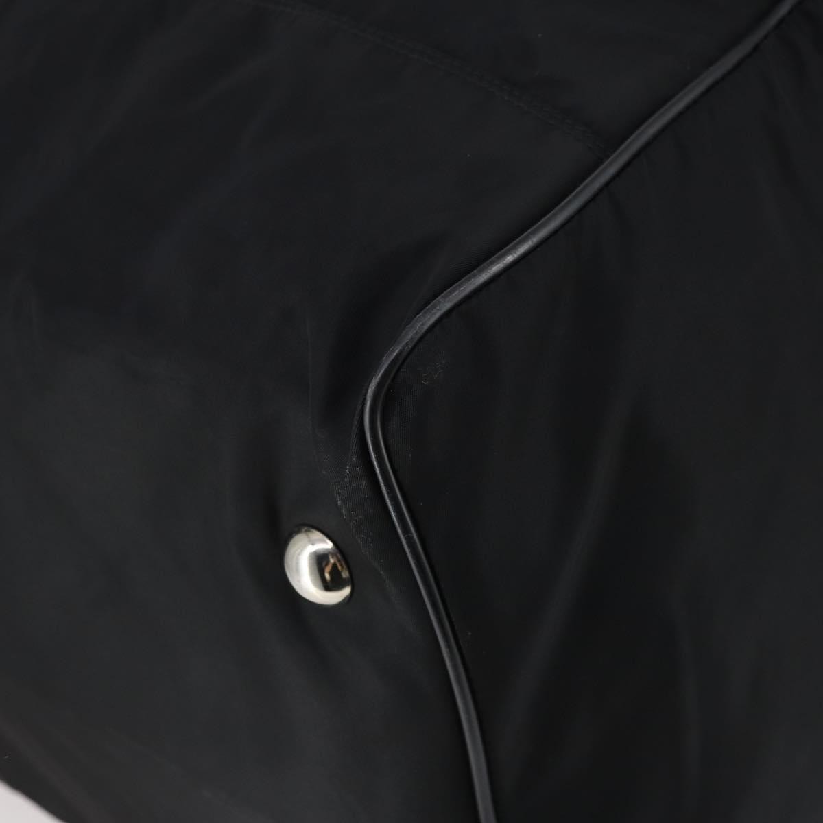 Prada Boston Tessuto, Black, Nylon, Handbag