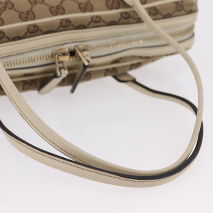 Gucci New Britt Boston GG Canvas, Beige, Canvas, Handbag