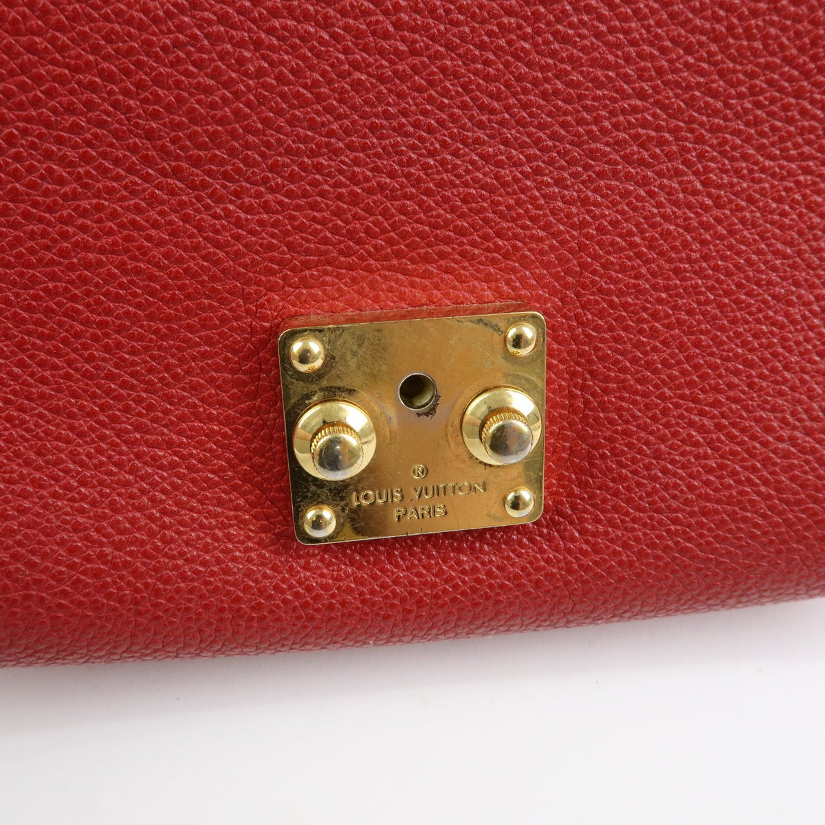 Louis Vuitton Saint Germain Monogram Empreinte Leather, Red, Leather, Handbag