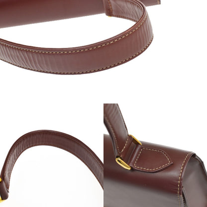 Cartier Must Line Leather, Burgundy, Leather, Handbag