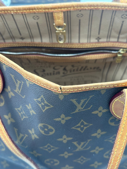 Louis Vuitton Neverfull NM Tote Monogram Canvas, Brown, Leather, Shoulder Bag