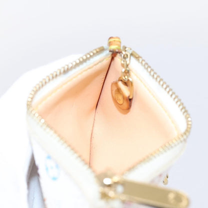 Louis Vuitton Pochette Clés Monogram Canvas, White, Canvas, Wallet