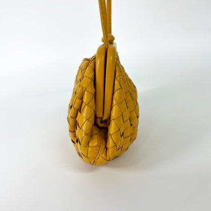 Bottega Veneta The Pouch Intrecciato Nappa, Yellow, Other, Clutch