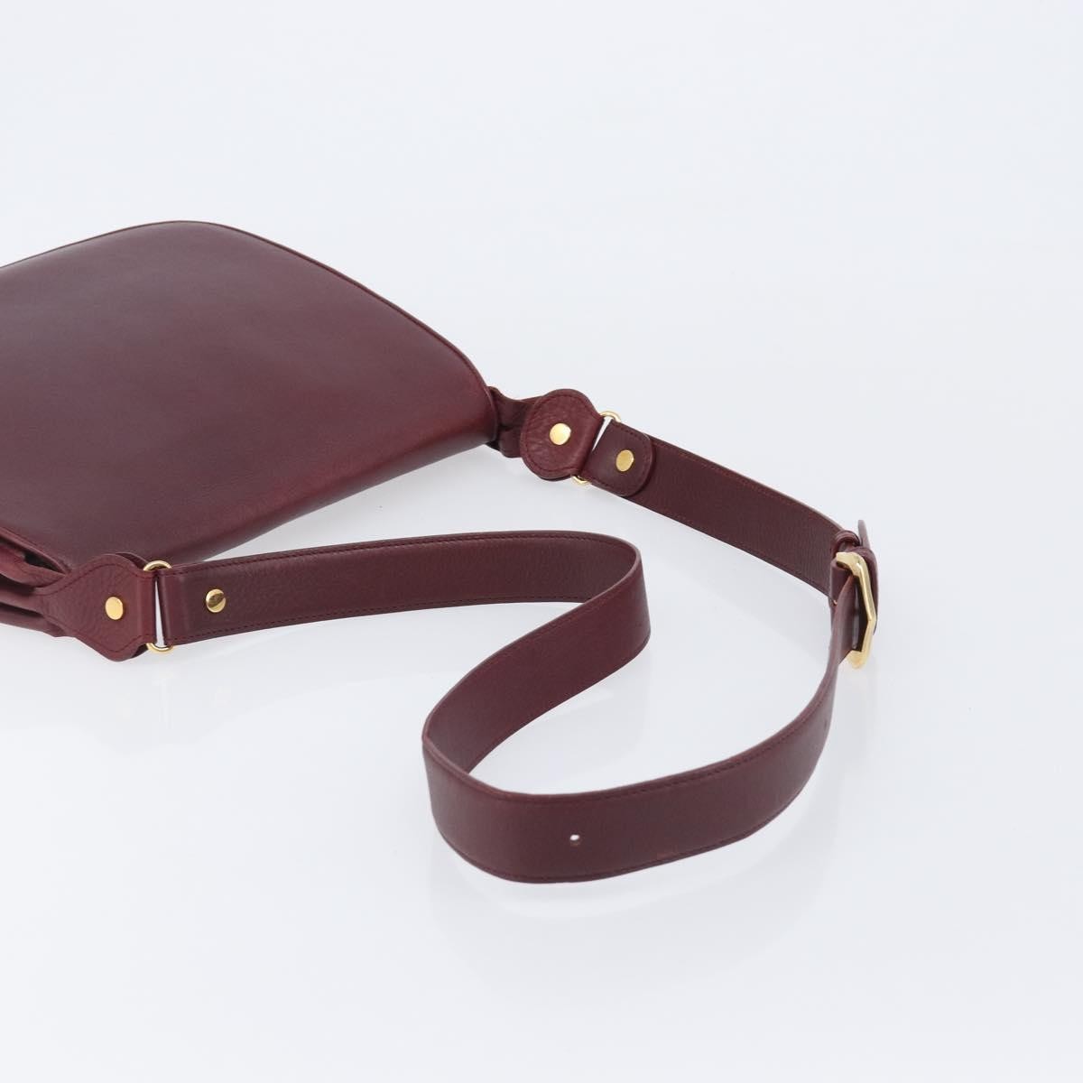 Cartier Must De Cartier Leather, Burgundy, Leather, Shoulder Bag