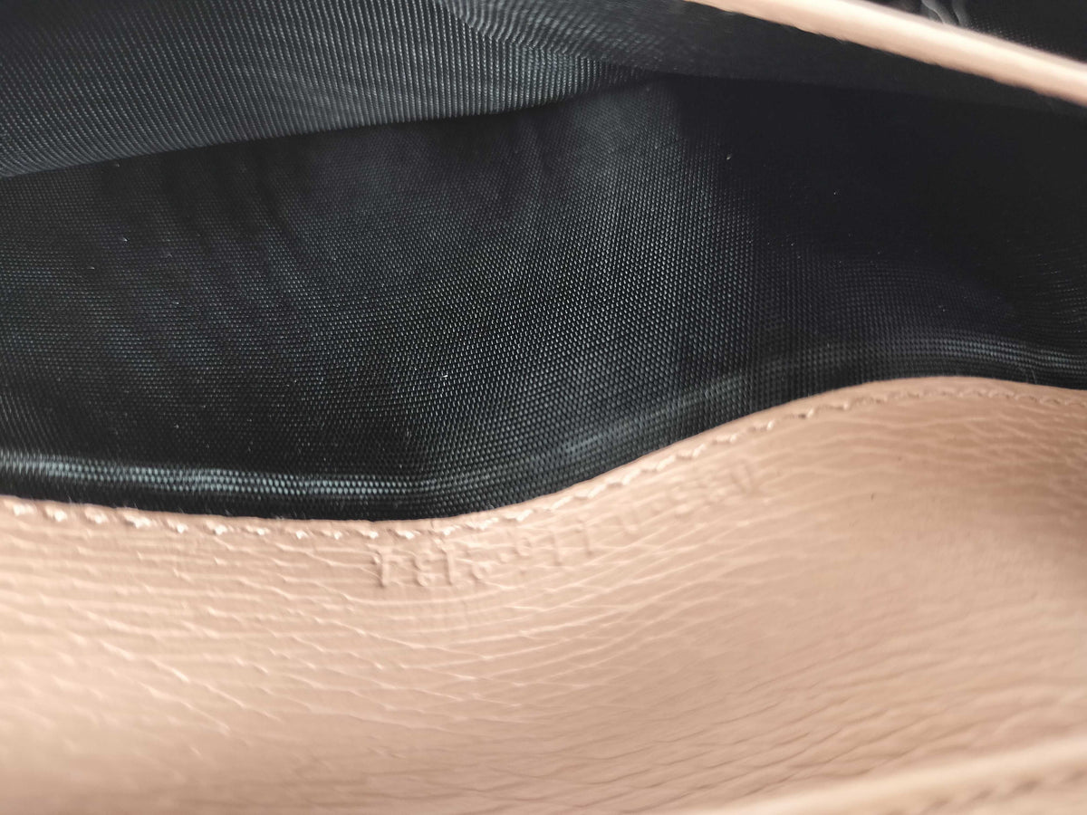 Gucci Jackie Vintage long Leather, Pink, Leather, Wallet
