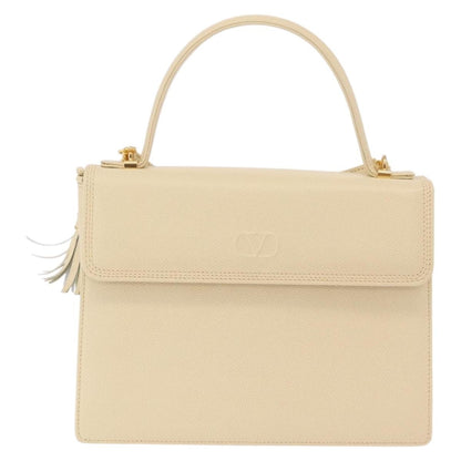 Valentino Garavani Vintage Leather, Beige, Leather, Shoulder Bag