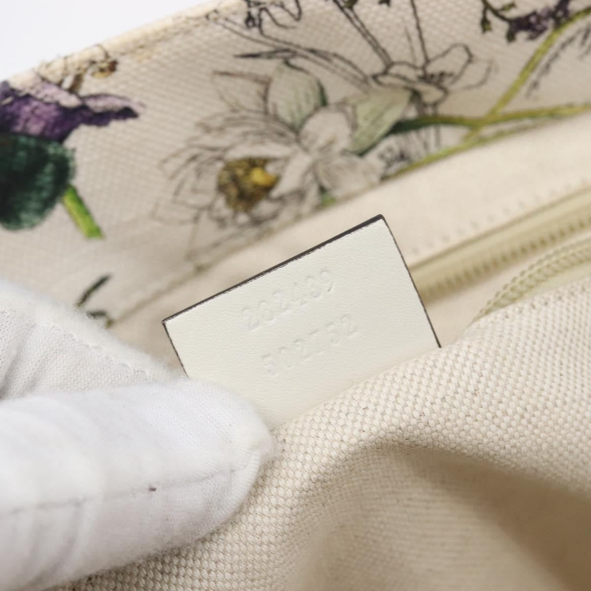 Gucci Open Flora Canvas, Multicolour, Canvas, Tote Bag