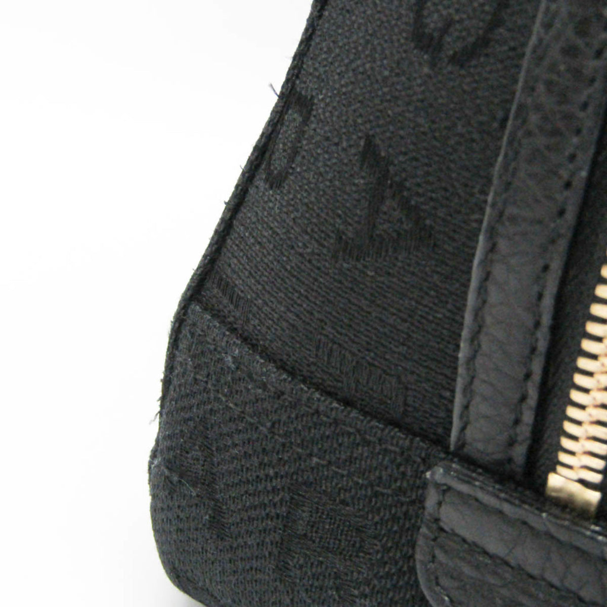 Bvlgari Logomania Canvas, Black, Canvas, Handbag
