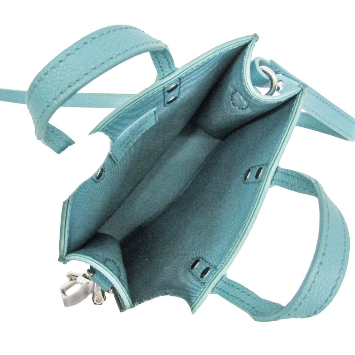 Louis Vuitton Sac Plat Limited Edition Marque Deposee Damier Giant, Turquoise, Canvas, Handbag