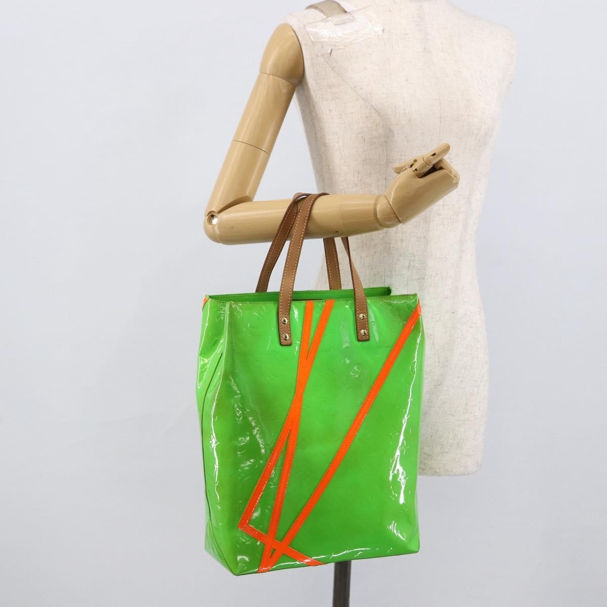 Louis Vuitton Robert Wilson Reade Vernis, Green, Patent Leather, Tote Bag