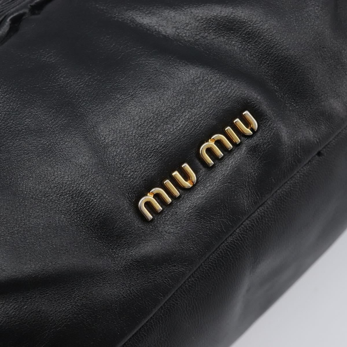 Miu Miu Shoulder Matelasse Leather, Black, Leather, Shoulder Bag