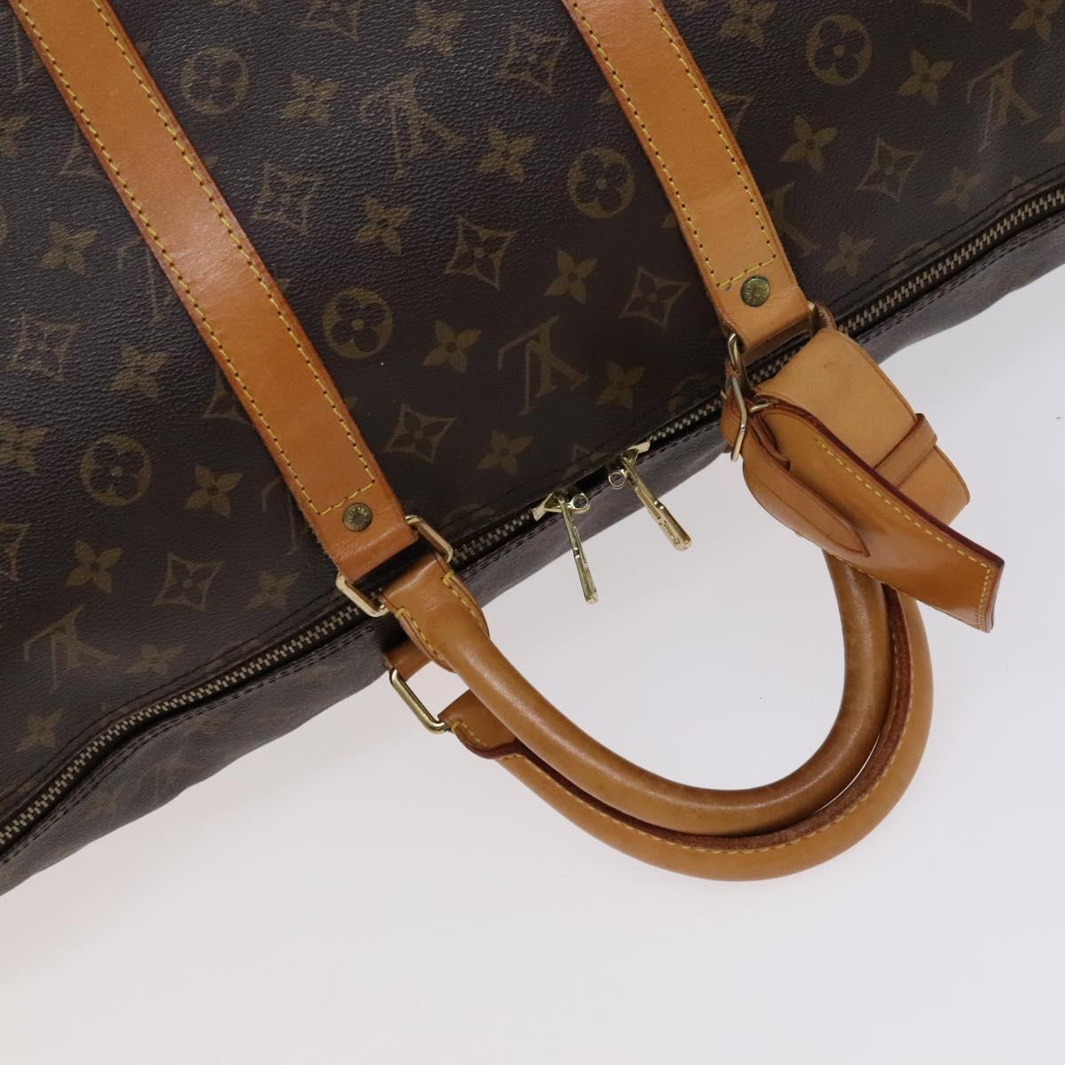 Louis Vuitton Keepall Bag Monogram Canvas, BROWN, CANVAS, Travel bag