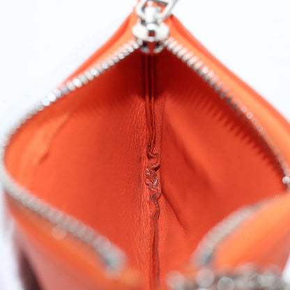 Louis Vuitton Pochette Clés Everyday LV leather, Orange, Leather, Wallet
