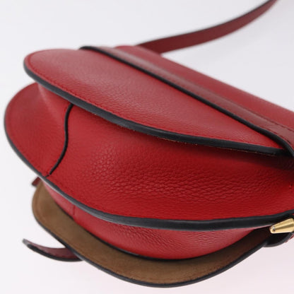 Loewe Metal Gate Leather, Red, Leather, Shoulder Bag