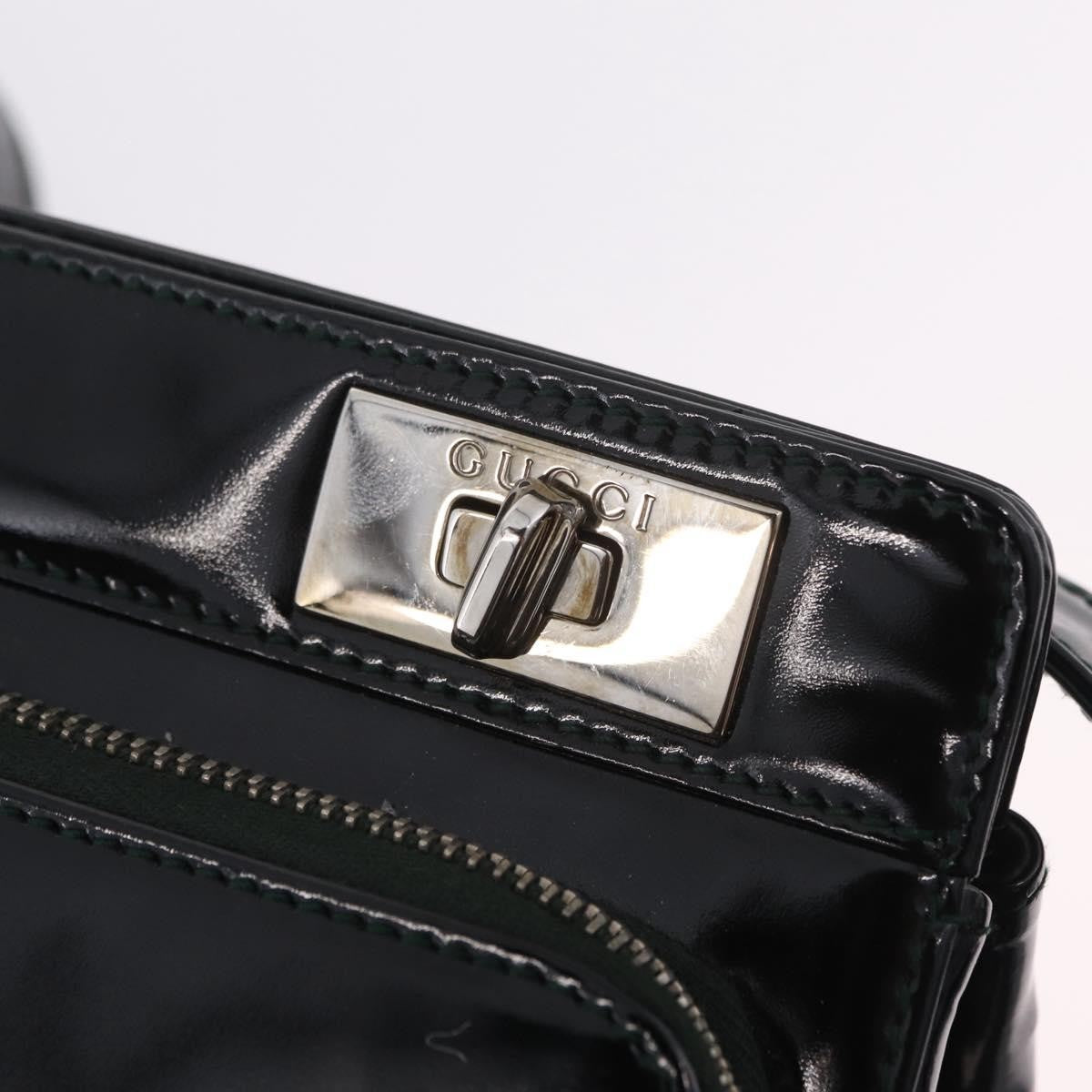 Gucci Shoulder Patent leather, Black, Patent Leather, Shoulder Bag