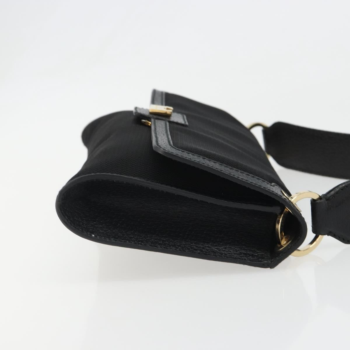 Salvatore Ferragamo Shoulder Bag Canvas, Black, Canvas, Shoulder Bag
