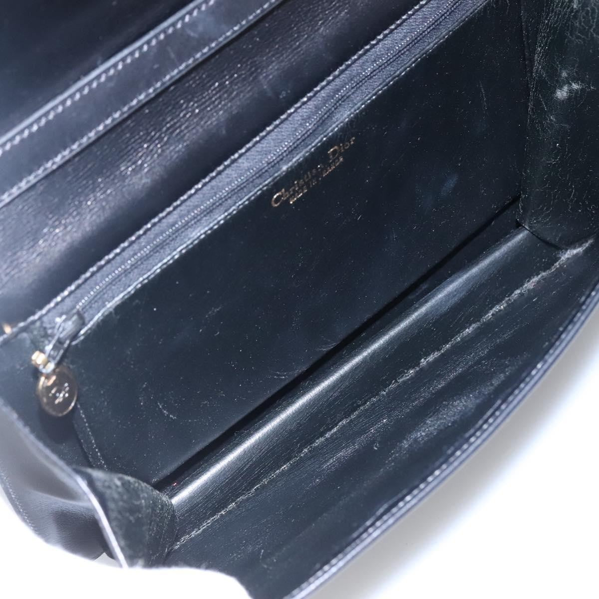 Christian Dior Shoulder Leather, Black, Leather, Shoulder Bag