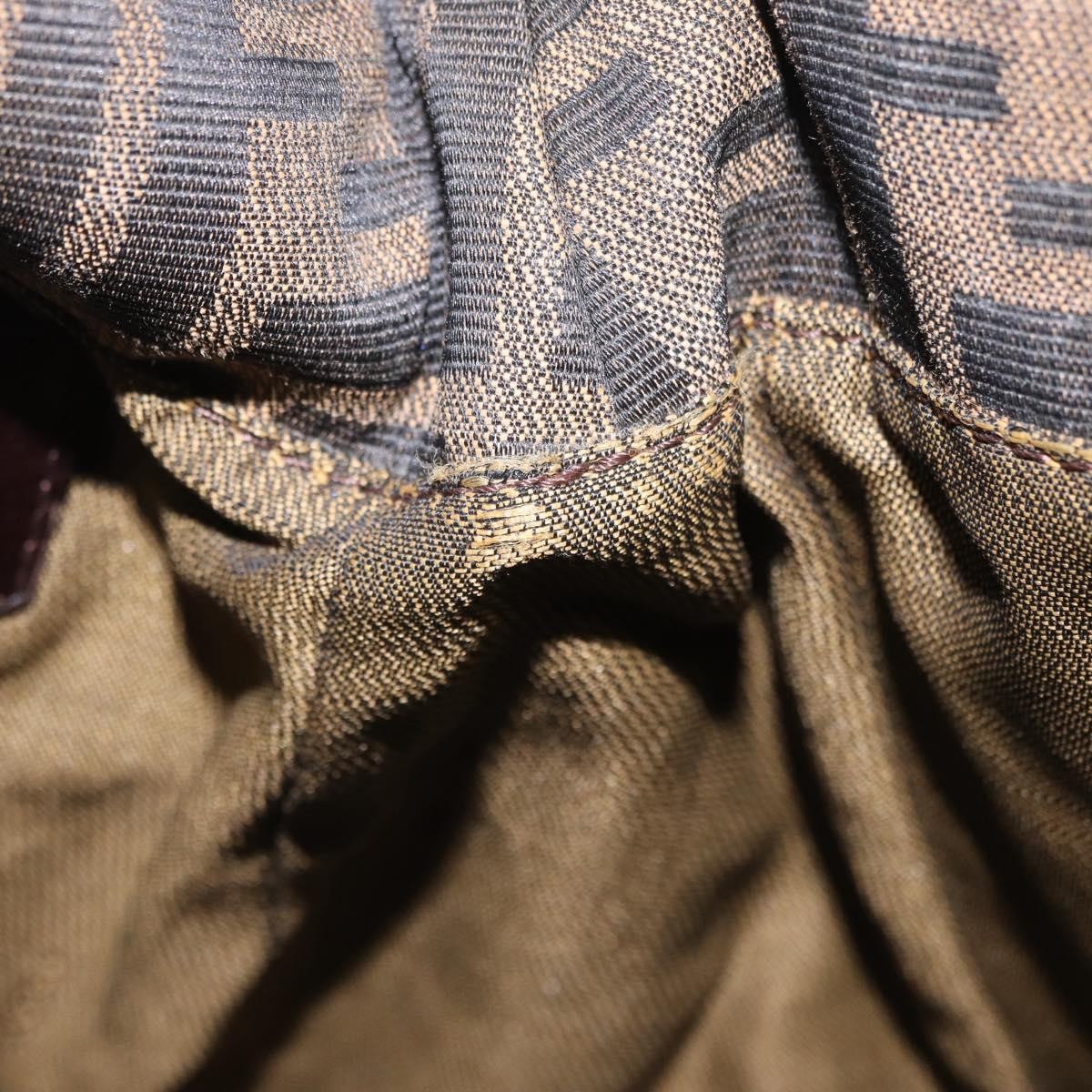 Fendi Zucchino Mamma Baguette Canvas, Multicolour, Canvas, Shoulder Bag