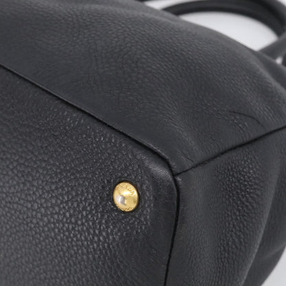 Prada Vintage Leather, Black, Leather, Handbag