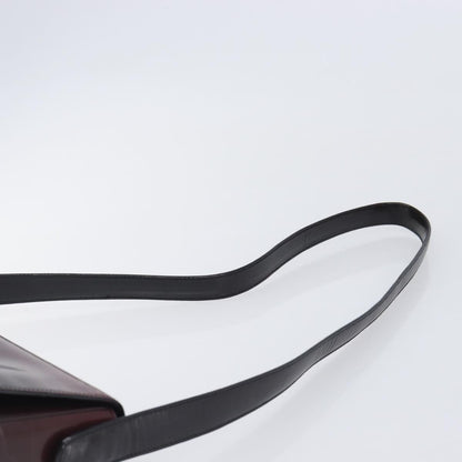 Prada Shoulder Leather, Burgundy, Patent Leather, Shoulder Bag