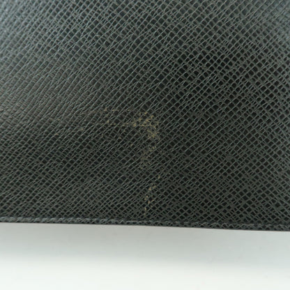 Louis Vuitton Selenga Pochette Taiga Leather, Gray, Leather, Clutch