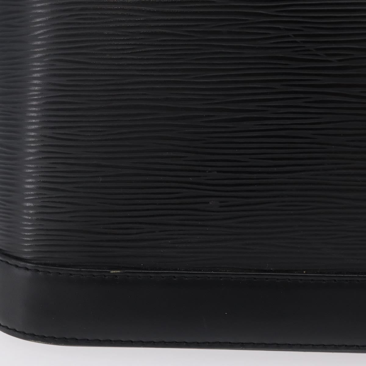 Louis Vuitton Alma Epi Leather, Black, Leather, Handbag
