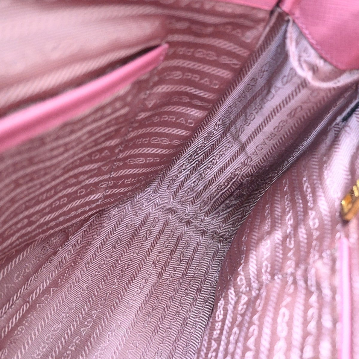 Prada Double Zip Lux Convertible Saffiano Leather, Pink, Leather, Tote Bag