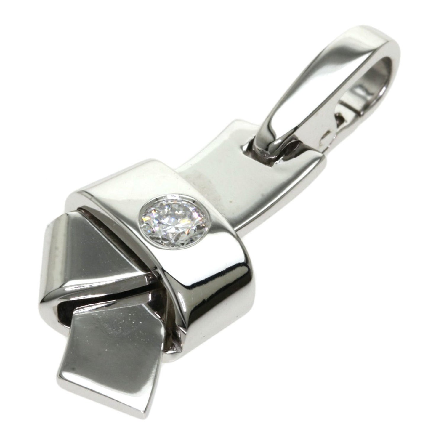 Cartier Knot Pendant Silver, WHITE, SILVER, Pendant & Charms