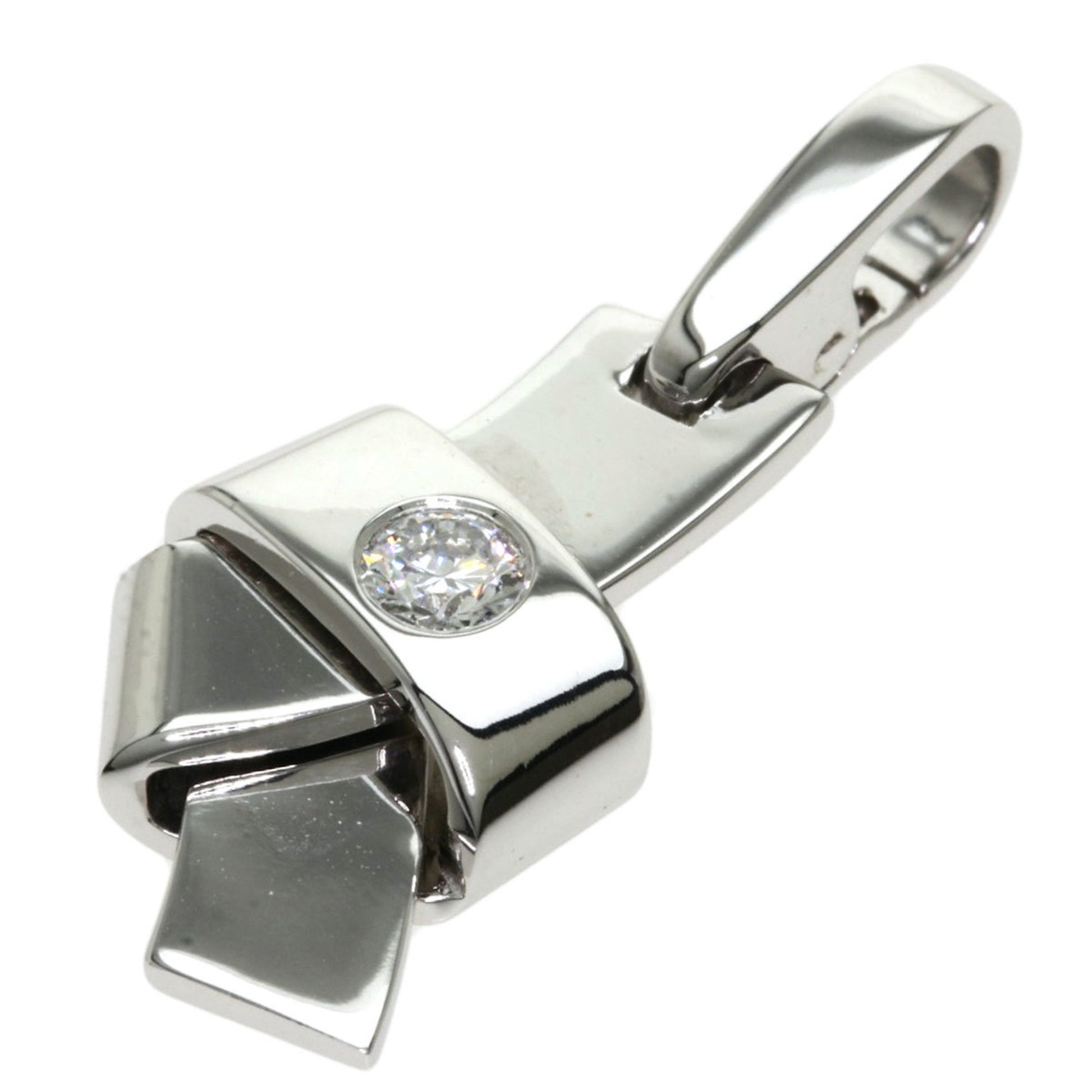 Cartier Knot Pendant Silver, WHITE, SILVER, Pendant & Charms