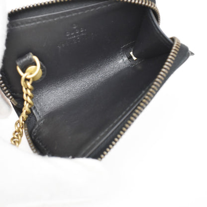 Gucci GG Marmont Zip Around Matelasse Leather, Black, Leather, Wallet
