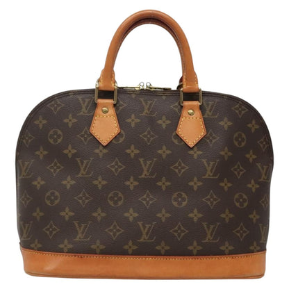 Louis Vuitton Alma Handbag Monogram Canvas, BROWN, CANVAS, Handbag