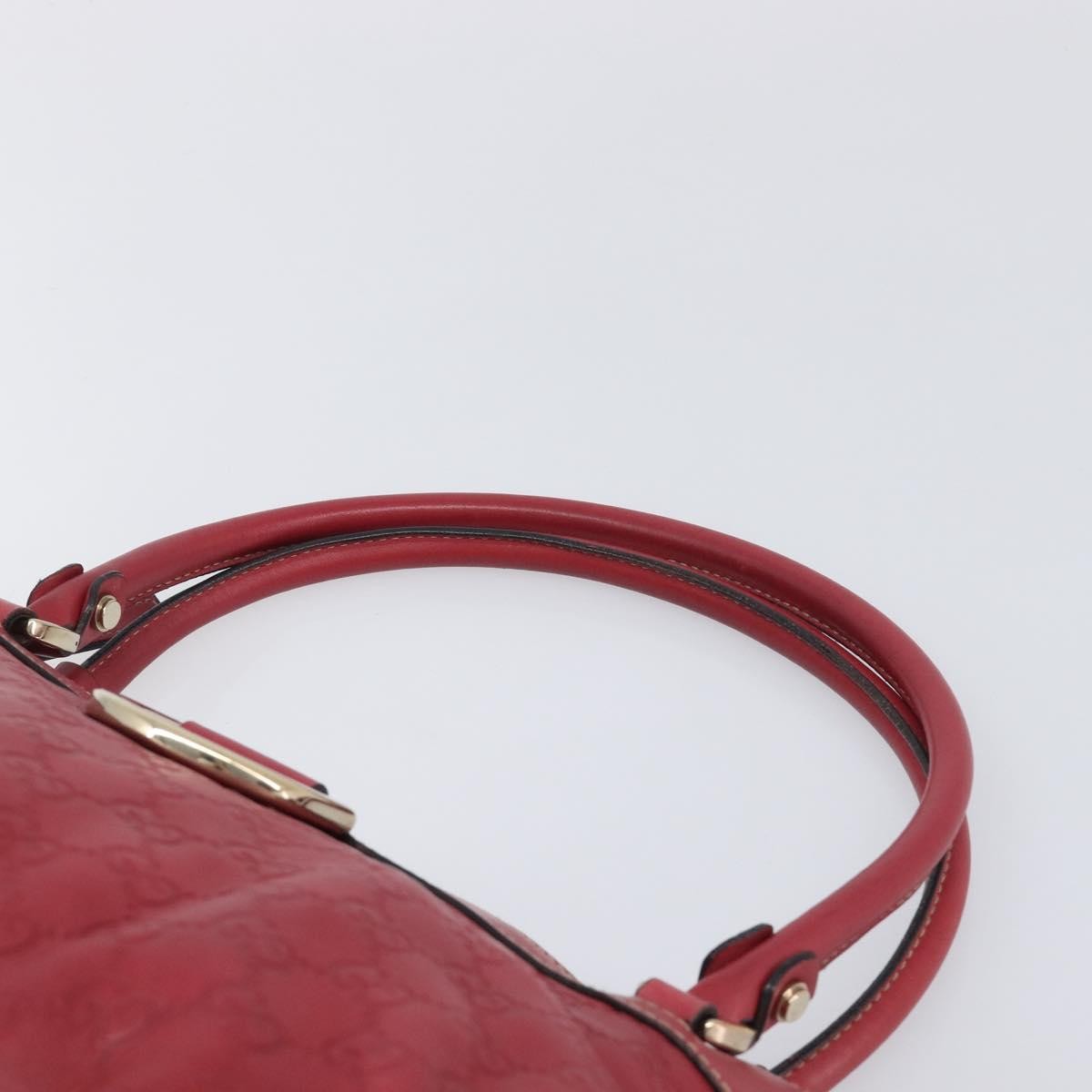 Gucci D Ring Guccissima Leather, Red, Leather, Tote Bag
