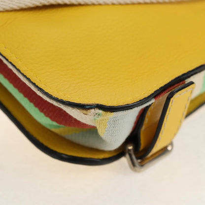 Loewe Military Messenger Leather, Yellow, Leather, Clutch