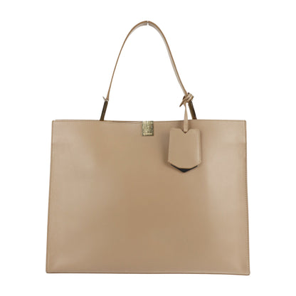 Balenciaga Dix, Beige, Leather, handbag