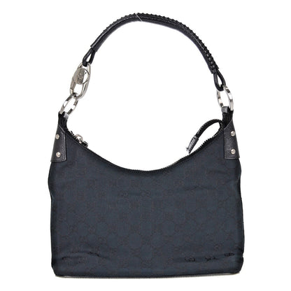 Gucci Vintage Hobo GG Canvas, Black, Canvas, Shoulder Bag