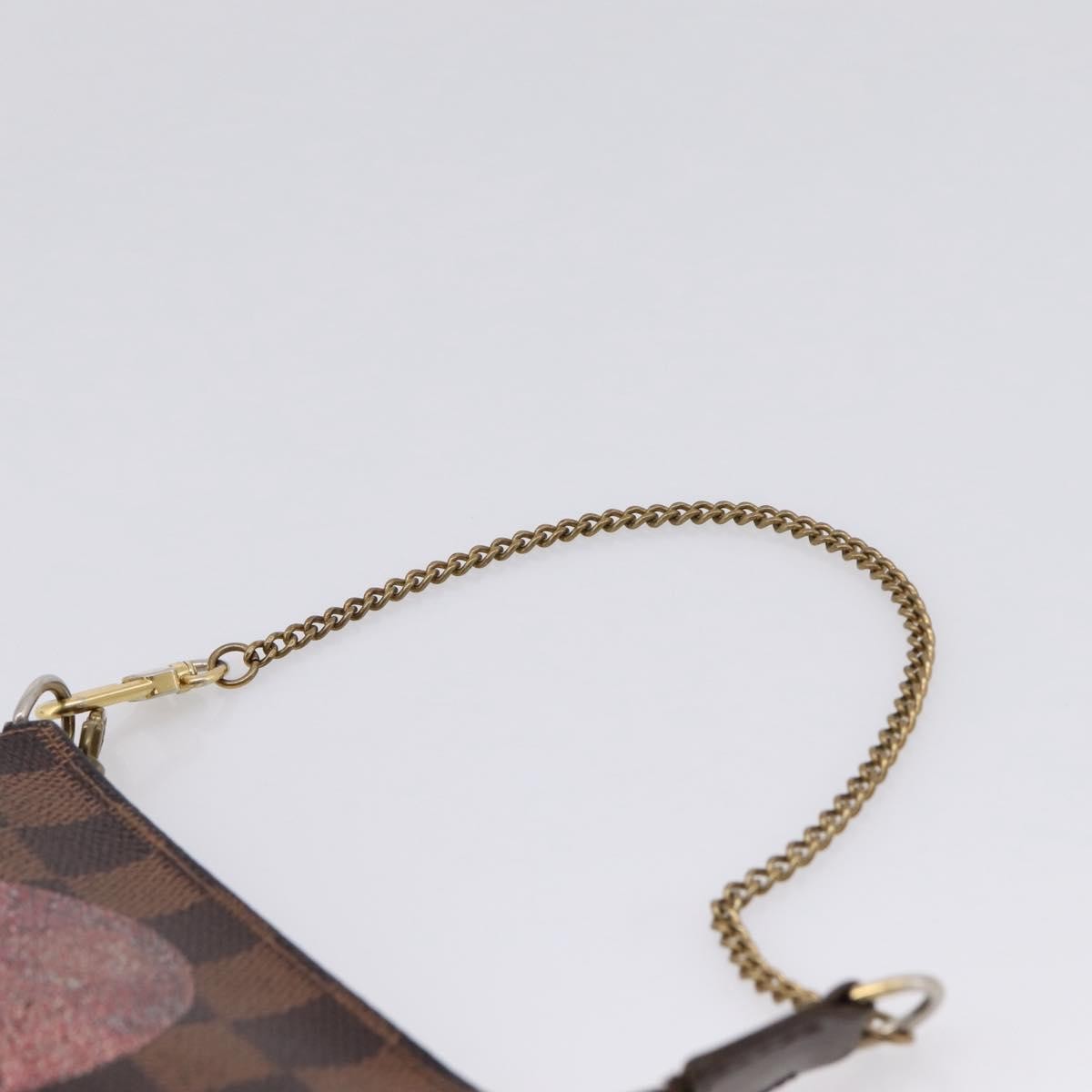 Louis Vuitton Mini pochette accessoires Damier Canvas, Brown, Canvas, Clutch