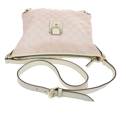 Gucci Abbey D-Ring Messenger GG Canvas, Pink, Canvas, Handbag