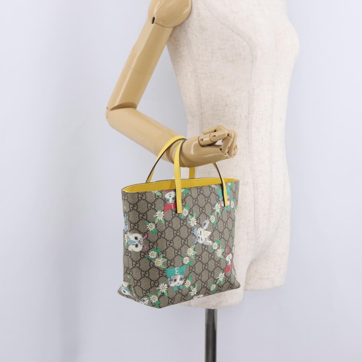 Gucci Children's Printed GG Coated Canvas, Beige, Canvas, Tote Bag