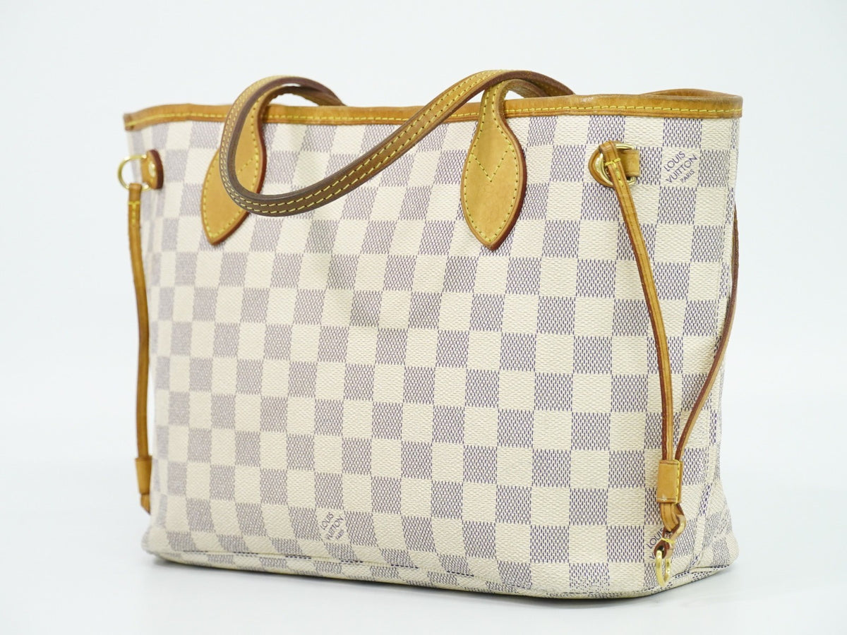 Louis Vuitton Neverfull Damier, Beige, Canvas, Tote Bag