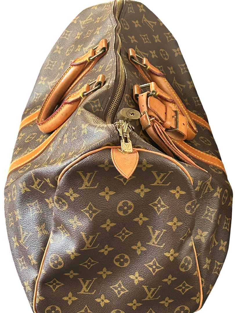 Louis Vuitton Keepall Monogram Canvas, Brown, Canvas, Travel Bag