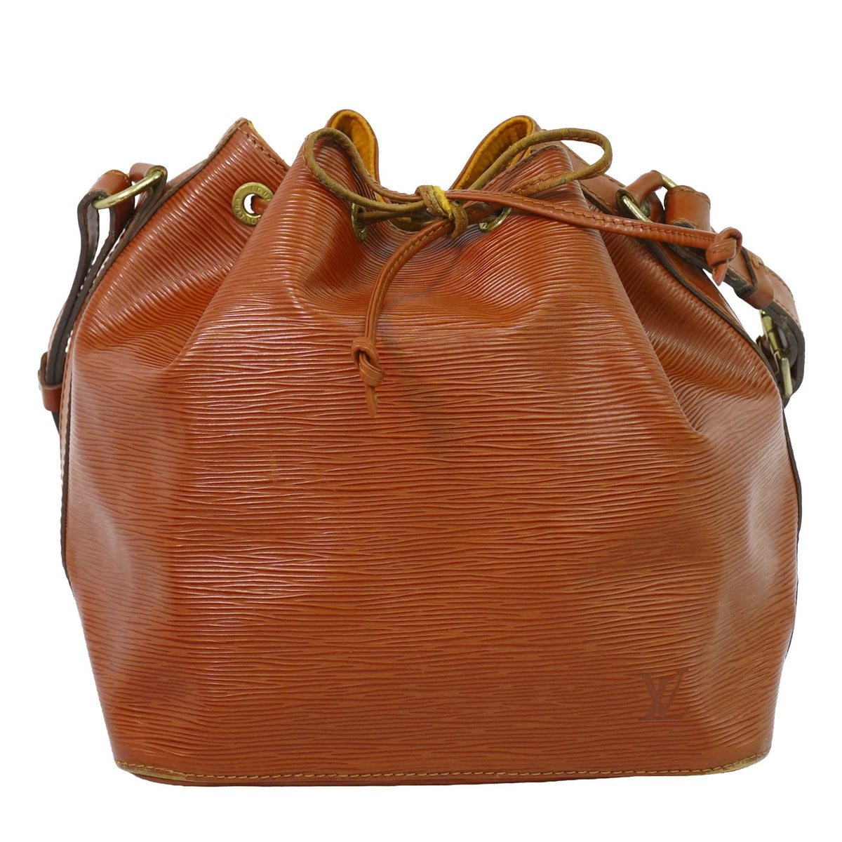 Louis Vuitton Petit Noe Epi Leather, Brown, Leather, Shoulder Bag