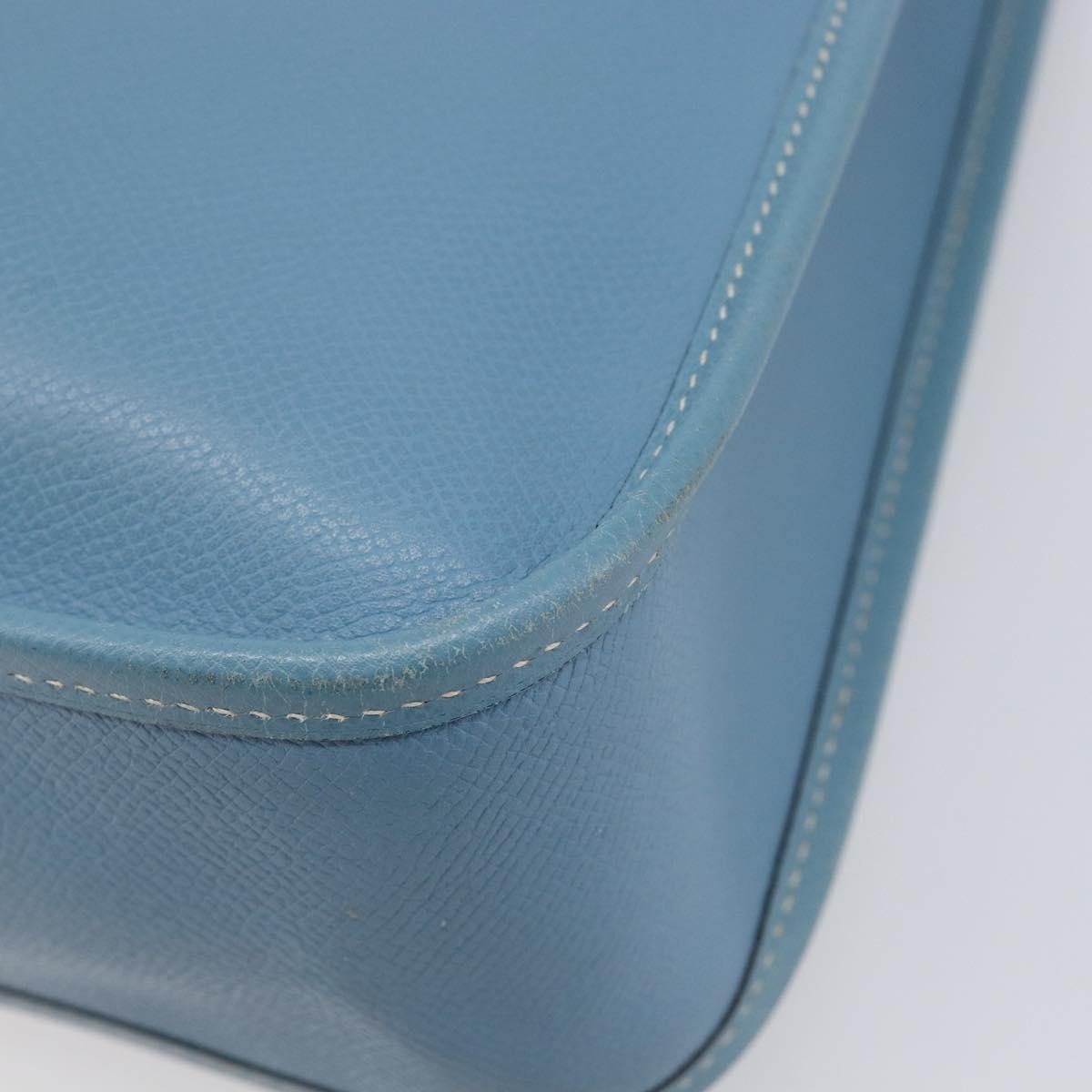 Hermes Vespa Courchevel, Blue, Leather, Shoulder Bag
